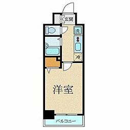 東京メトロ千代田線 湯島駅 徒歩2分の賃貸マンション 7階1Kの間取り