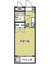エンゼル・杉田 1Kの間取図画像