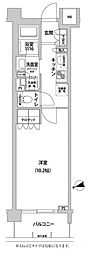 コンフォリア目黒青葉台 1Kの間取図画像