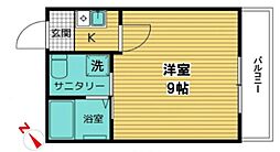 メゾンブランシュサガミハラ 1Kの間取図画像