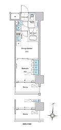 ルフォンプログレ清澄白河プレミア 1DKの間取図画像