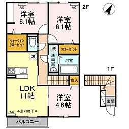 CamelotB 3LDKの間取図画像