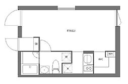 FLUFFY落合南長崎 2階ワンルームの間取り