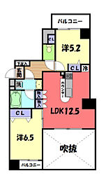 Perte 2LDKの間取図画像