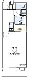 レオネクストアルト 1Kの間取図画像