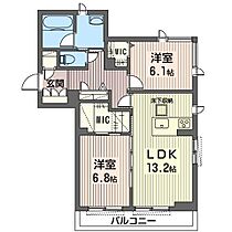 ショコラ　ルナ 00101 ｜ 茨城県筑西市乙884-1（賃貸マンション2LDK・1階・69.62㎡） その2