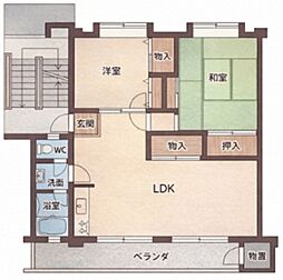 平尾住宅66号棟 4階