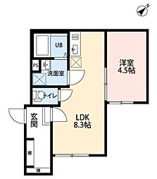 COPPERHOUSE 1LDKの間取図画像