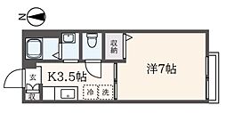 M・Yコート 1Kの間取図画像