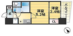 JR東海道・山陽本線 神戸駅 徒歩8分の賃貸マンション 7階2Kの間取り