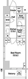 COMFORIA門前仲町 1Kの間取図画像