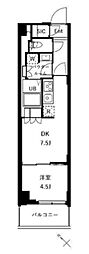 ザ・ケンジントン・レジデンスときわ台 1DKの間取図画像