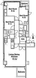 LANAI1521 3LDKの間取図画像