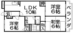 サニーコート星ケ丘 3LDKの間取図画像