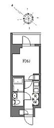 アラート横濱桜木町I 1Kの間取図画像