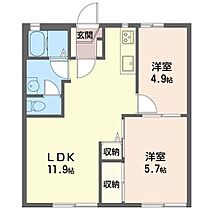 サンコ－ト三番館 00103 ｜ 千葉県船橋市習志野１丁目4-4（賃貸アパート2LDK・1階・45.50㎡） その2