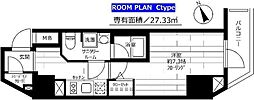 ステージファースト浅草橋 1Kの間取図画像