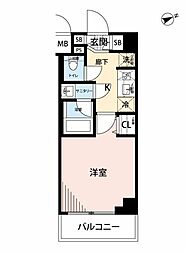 REGALIZ溝の口 1Kの間取図画像