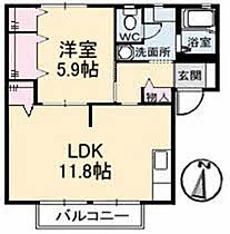 フレグランスＡＳＫＡ　Ｄ棟 A0201 ｜ 岡山県倉敷市上富井203-1（賃貸アパート1LDK・2階・43.75㎡） その2