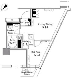 マイタワーレジデンス 1LDKの間取図画像