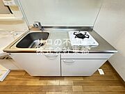 1口ガスコンロ設置済！お引越し後すぐにお料理できます☆
