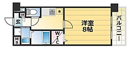 ツルトスコ2番館 1Kの間取図画像