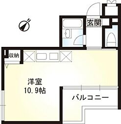 レアルタウン湘南 ワンルームの間取図画像