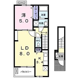 間取図画像 1LDK