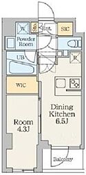 クレストコート南長崎 1DKの間取図画像