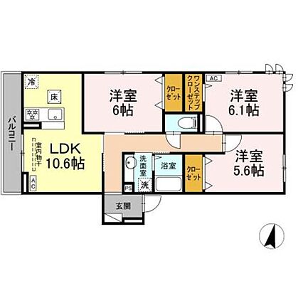 SunnyHillsB棟_間取り_0