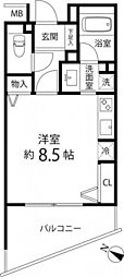 グレイスコート志村三丁目 ワンルームの間取図画像