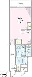 スマートアロー ワンルームの間取図画像