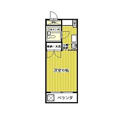 アウステル 1Kの間取図画像