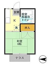 メゾンエクシード 1Kの間取図画像