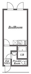 Uresidence東新宿 ワンルームの間取図画像