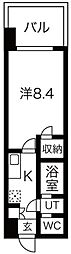 SEASONFLATS蔵前春日通り 1Kの間取図画像
