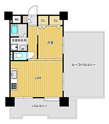 メゾン・ド・メナージュ 1LDKの間取図画像