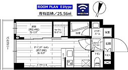 グランドコンシェルジュ三宿アジールコート 1DKの間取図画像