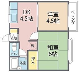 レピュートM 2Kの間取図画像