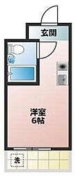 メゾン・ド・パナシェ ワンルームの間取図画像