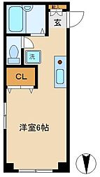 メゾンオータケ ワンルームの間取図画像