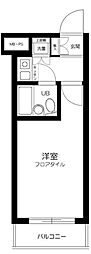 日神パレス永福町 1Kの間取図画像