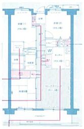 プランヴェール入間武蔵野 3LDKの間取図画像