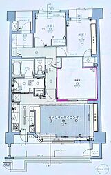 レクセルガーデン小岩 3LDKの間取図画像