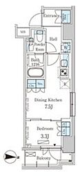 ParkAxis錦糸町WEST 1DKの間取図画像
