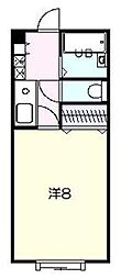 エクセル祐天寺 1Kの間取図画像