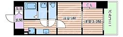 Plandor新大阪 2Kの間取図画像