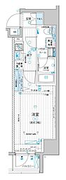 MAINSTAGE入谷4 1Kの間取図画像