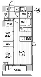SEASONFLATS蔵前 2LDKの間取図画像