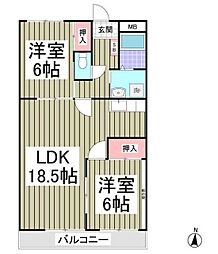 間取図画像 2LDK
